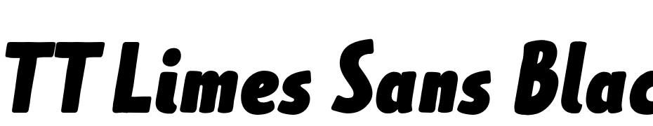 TT Limes Sans Black Italic Yazı tipi ücretsiz indir